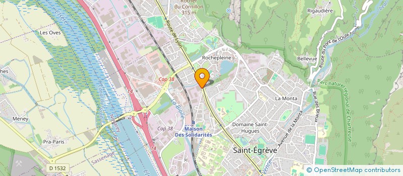 localisation de l'entreprise ETOILE 38 à SAINT-EGREVE