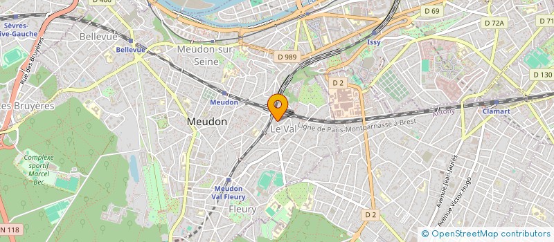 localisation de l'entreprise ETOILE à MEUDON