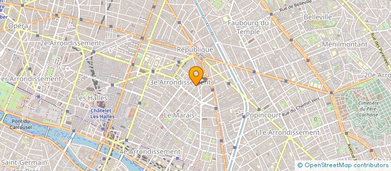 localisation de l'entreprise ETOILE à PARIS