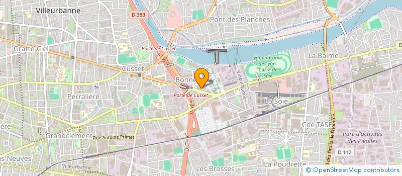 localisation de l'entreprise ETOILE  VILLEURBANNE