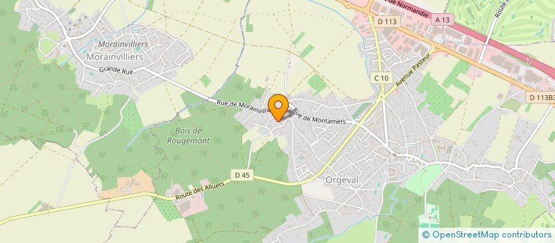 localisation de l'entreprise ETOILE à ORGEVAL