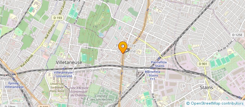localisation de l'entreprise ETOILE à PIERREFITTE-SUR-SEINE