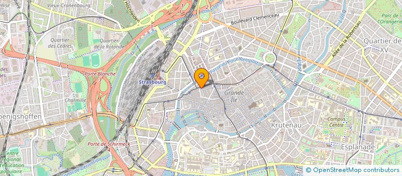 localisation de l'entreprise ETOILE  STRASBOURG