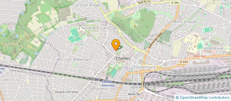 localisation de l'entreprise ETOILE  CHELLES