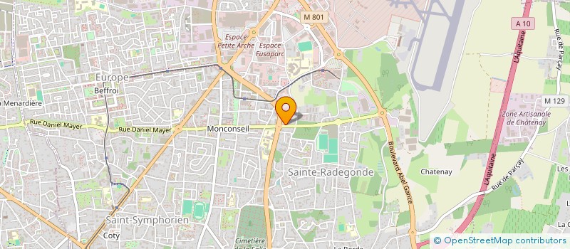 localisation de l'entreprise ETOILE  TOURS