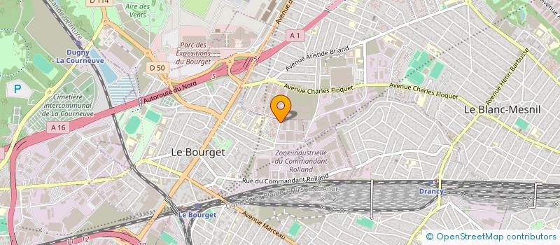 localisation de l'entreprise ETOILE à LE BOURGET