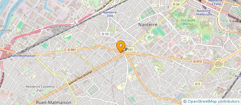 localisation de l'entreprise ETOILE  NANTERRE