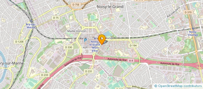 localisation de l'entreprise ETOILE  NOISY-LE-GRAND