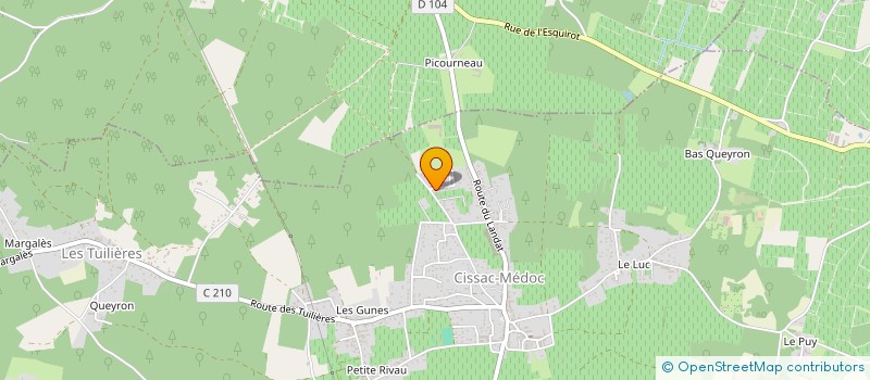 localisation de l'entreprise ETOILE  CISSAC-MEDOC