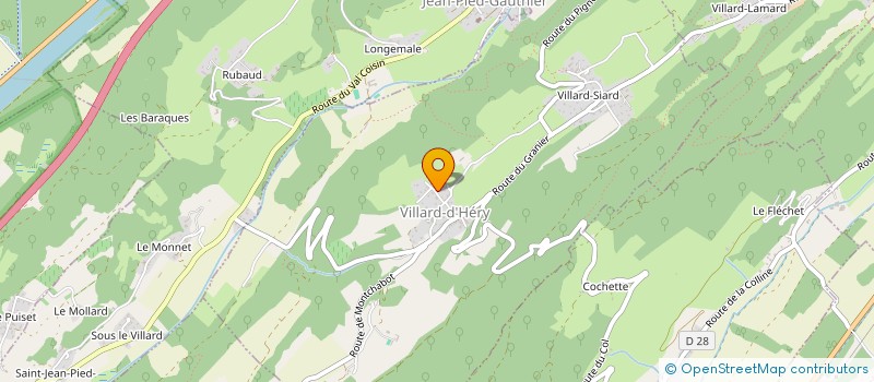 localisation de l'entreprise ETOILE  VILLARD-D'HERY