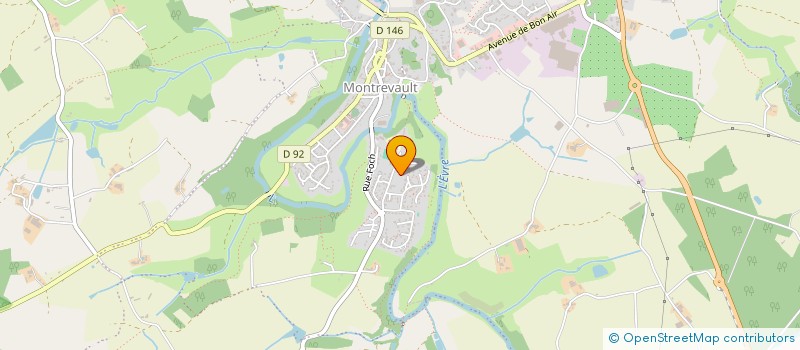 localisation de l'entreprise ETOILE à MONTREVAULT-SUR-EVRE