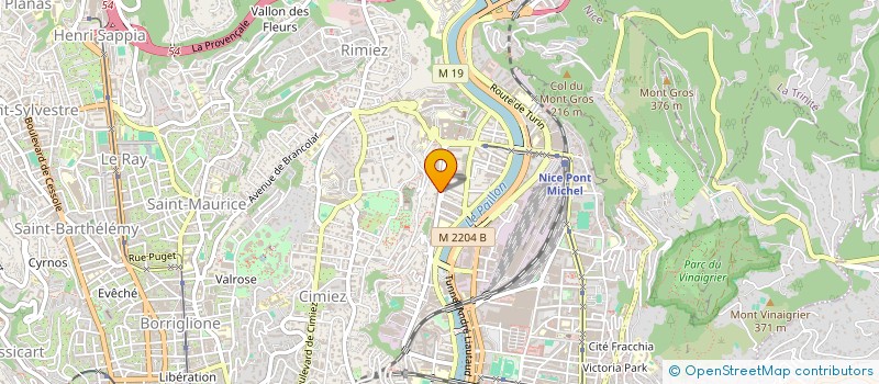 localisation de l'entreprise ETOILE  NICE