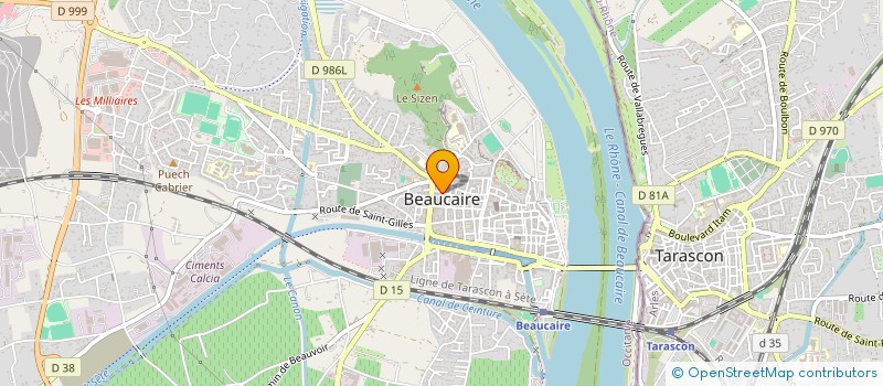 localisation de l'entreprise ETOILE  BEAUCAIRE