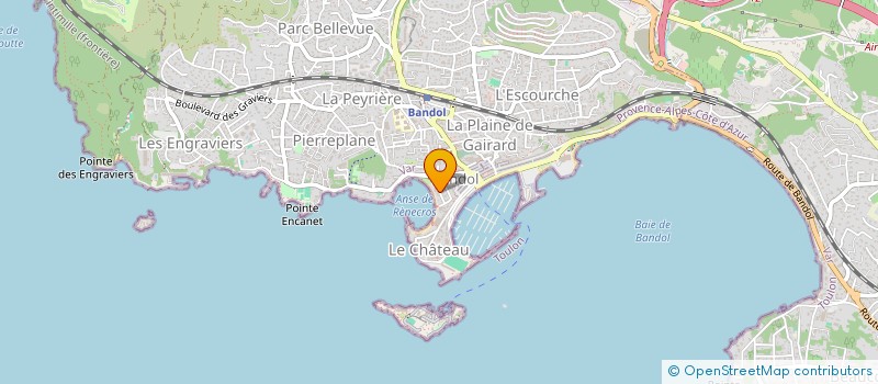 localisation de l'entreprise ETOILE ACADEMIE  BANDOL