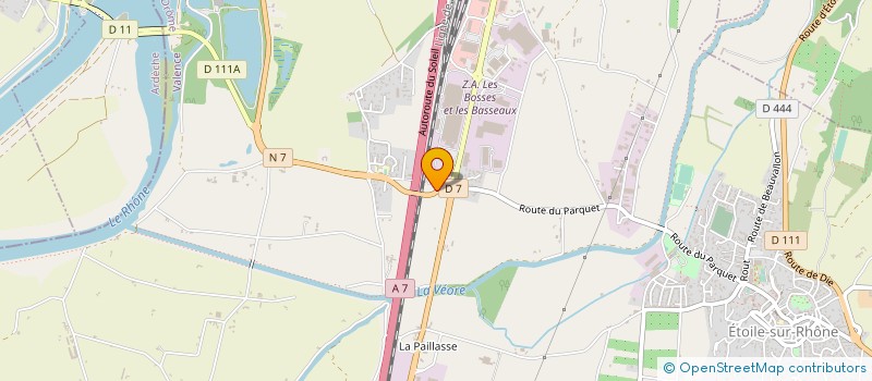 localisation de l'entreprise ETOILE AGRI SERVICES à ETOILE-SUR-RHONE