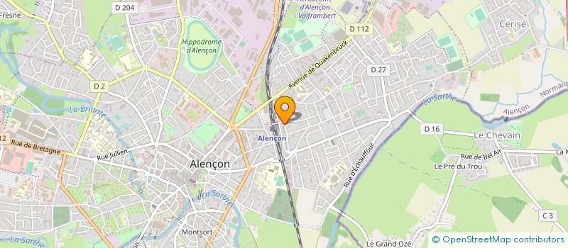 localisation de l'entreprise ETOILE ALENCONNAISE SOC SPORT à ALENCON