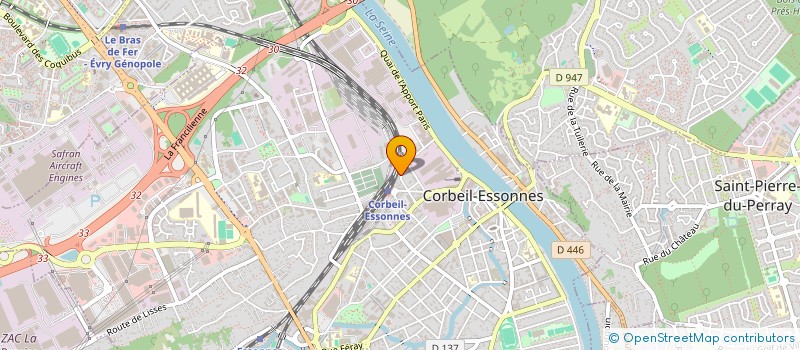 localisation de l'entreprise ETOILE ASCENSEURS à CORBEIL-ESSONNES