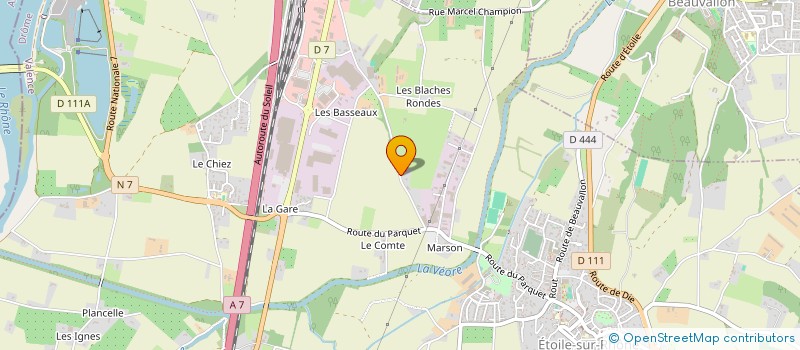localisation de l'entreprise ETOILE AUTO 26 à ETOILE-SUR-RHONE
