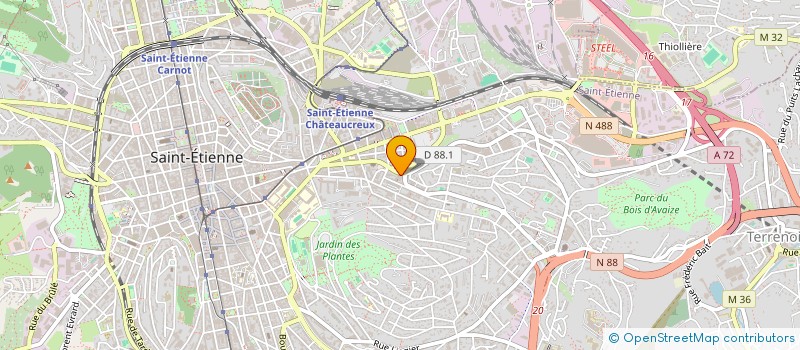 localisation de l'entreprise ETOILE AUTO 42  SAINT-ETIENNE