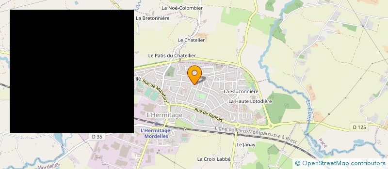 localisation de l'entreprise ETOILE BAT 35 à L'HERMITAGE
