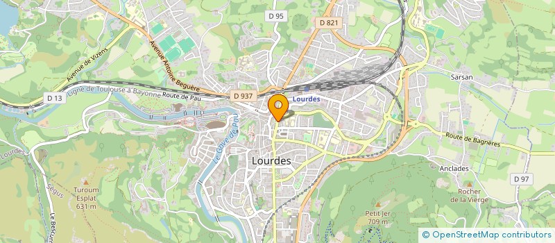 localisation de l'entreprise ETOILE BLEUE  LOURDES