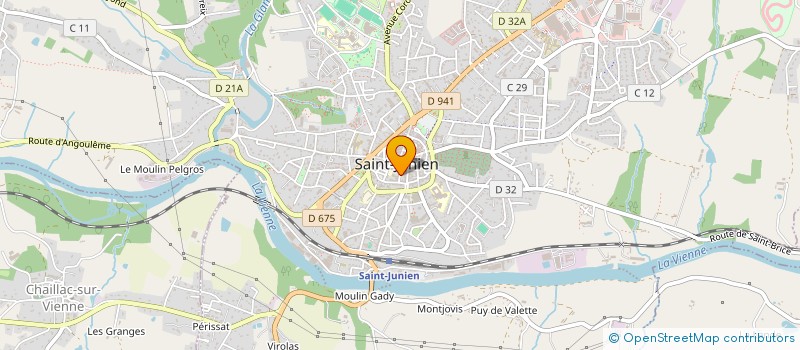 localisation de l'entreprise ETOILE BLEUE à SAINT-JUNIEN