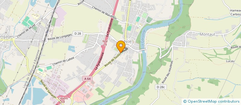 localisation de l'entreprise ETOILE BOULISTE DE NOE  NOE