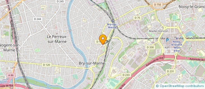 localisation de l'entreprise ETOILE BRY PETANQUE  BRY-SUR-MARNE