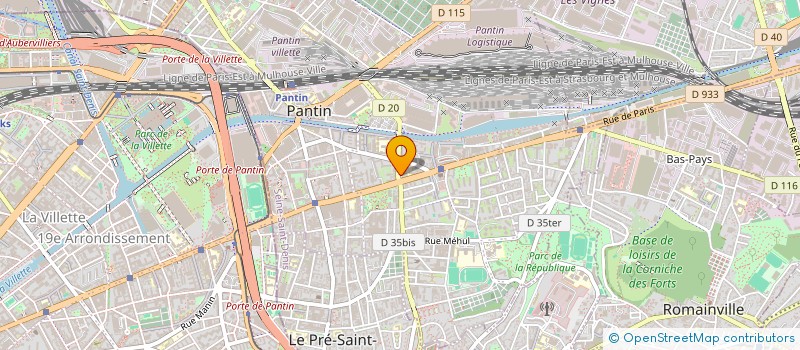 localisation de l'entreprise ETOILE CAR'S à PANTIN