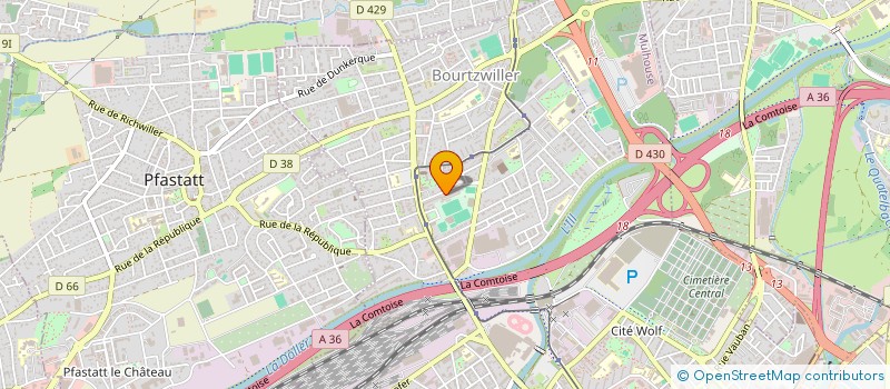 localisation de l'entreprise ETOILE CARRELAGE  MULHOUSE