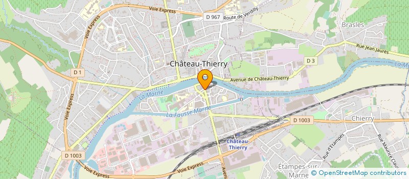 localisation de l'entreprise ETOILE CHATEAU à CHATEAU-THIERRY