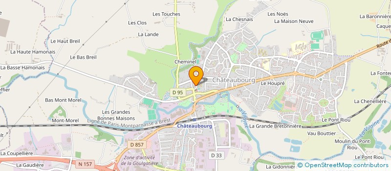 localisation de l'entreprise ETOILE CINEMA à CHATEAUBOURG