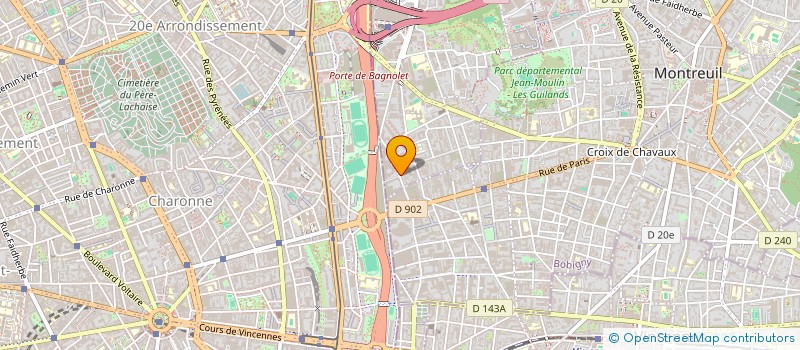 localisation de l'entreprise ETOILE CINQ à BAGNOLET