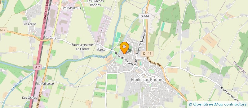 localisation de l'entreprise ETOILE CONSEILS FINANCES à ETOILE-SUR-RHONE