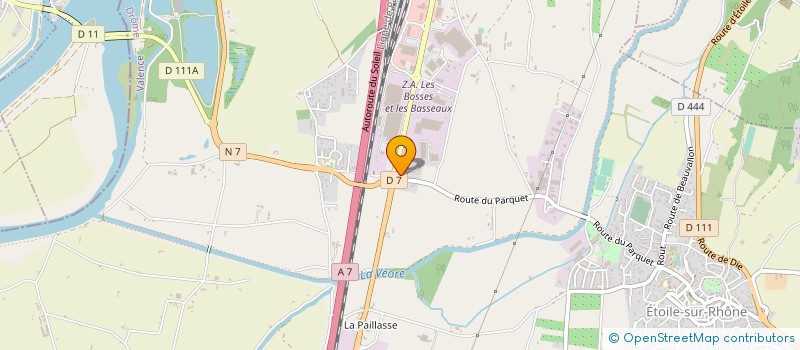 localisation de l'entreprise ETOILE CONSTRUCTION  ETOILE-SUR-RHONE