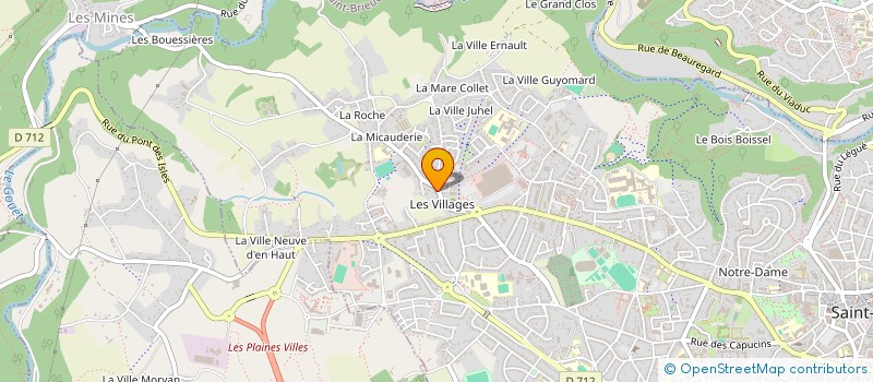 localisation de l'entreprise ETOILE CONSTRUCTION à SAINT-BRIEUC