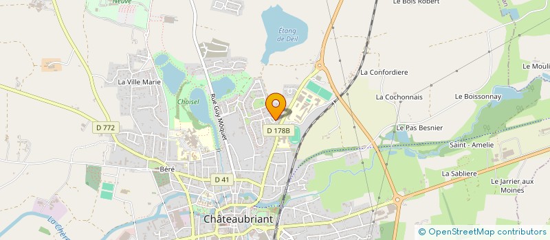 localisation de l'entreprise ETOILE CONSTRUCTIONS à CHATEAUBRIANT