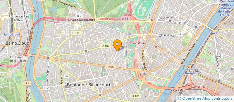 localisation de l'entreprise ETOILE CONSULTING à BOULOGNE-BILLANCOURT