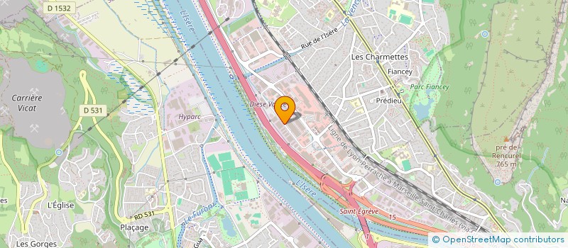 localisation de l'entreprise ETOILE CUISINE 38  SAINT-EGREVE