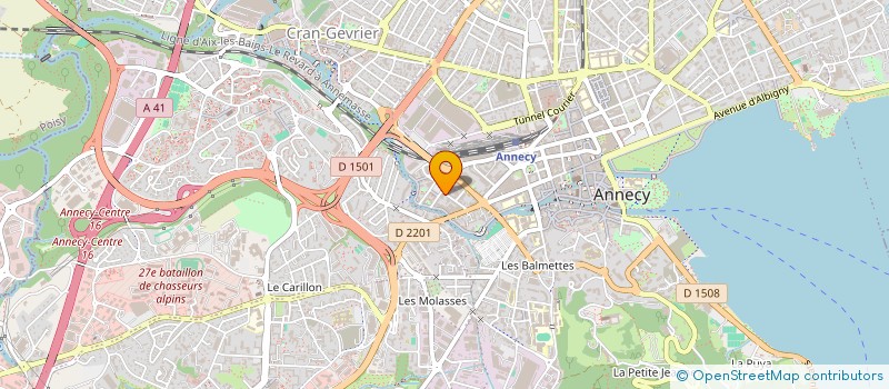 localisation de l'entreprise ETOILE CYCLISTE ANNECIENNE à ANNECY