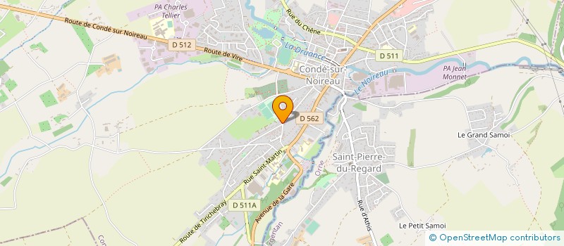 localisation de l'entreprise ETOILE CYCLISTE CONDE SUR NOIREAU  CONDE-EN-NORMANDIE