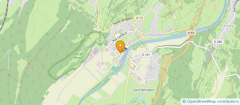 localisation de l'entreprise ETOILE CYCLISTE QUINGEOISE  QUINGEY