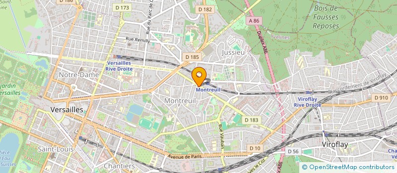 localisation de l'entreprise ETOILE D à VERSAILLES
