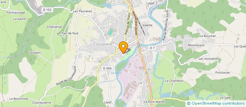 localisation de l'entreprise ETOILE D'AUVERGNE à COURPIERE