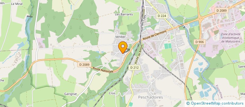 localisation de l'entreprise ETOILE D'AZUR  PESCHADOIRES