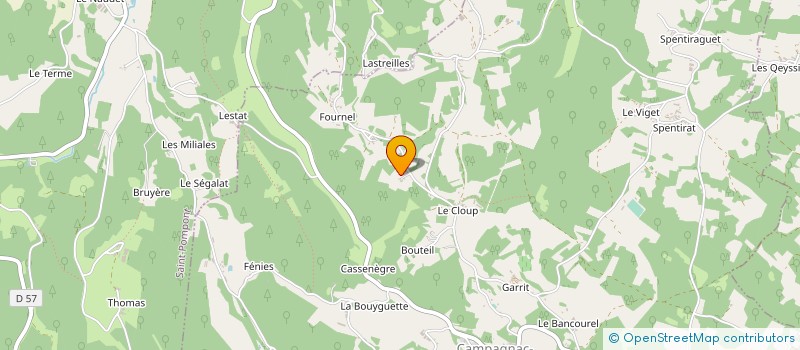 localisation de l'entreprise ETOILE D'ISIS  LAVAUR