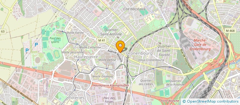 localisation de l'entreprise ETOILE D'OR à STRASBOURG