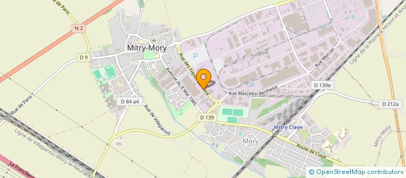 localisation de l'entreprise ETOILE D ORIENT à MITRY-MORY
