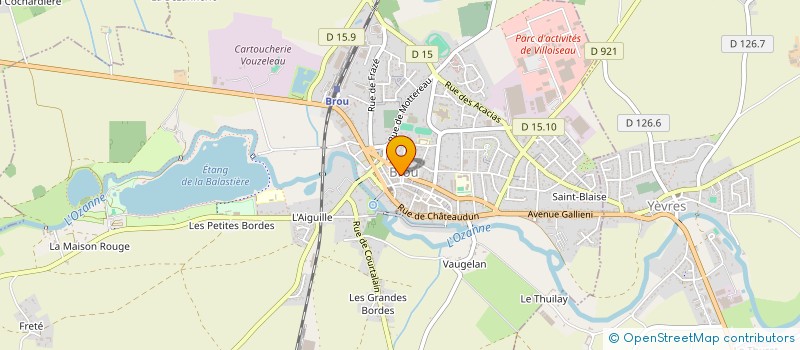 localisation de l'entreprise ETOILE DE BROU TENNIS à BROU