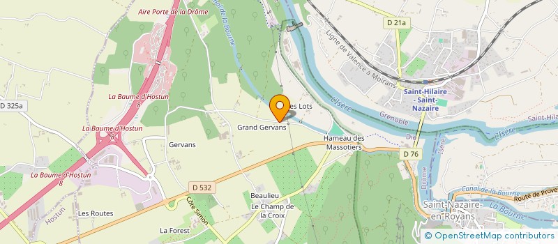 localisation de l'entreprise ETOILE DE CYDGI  LA BAUME-D'HOSTUN